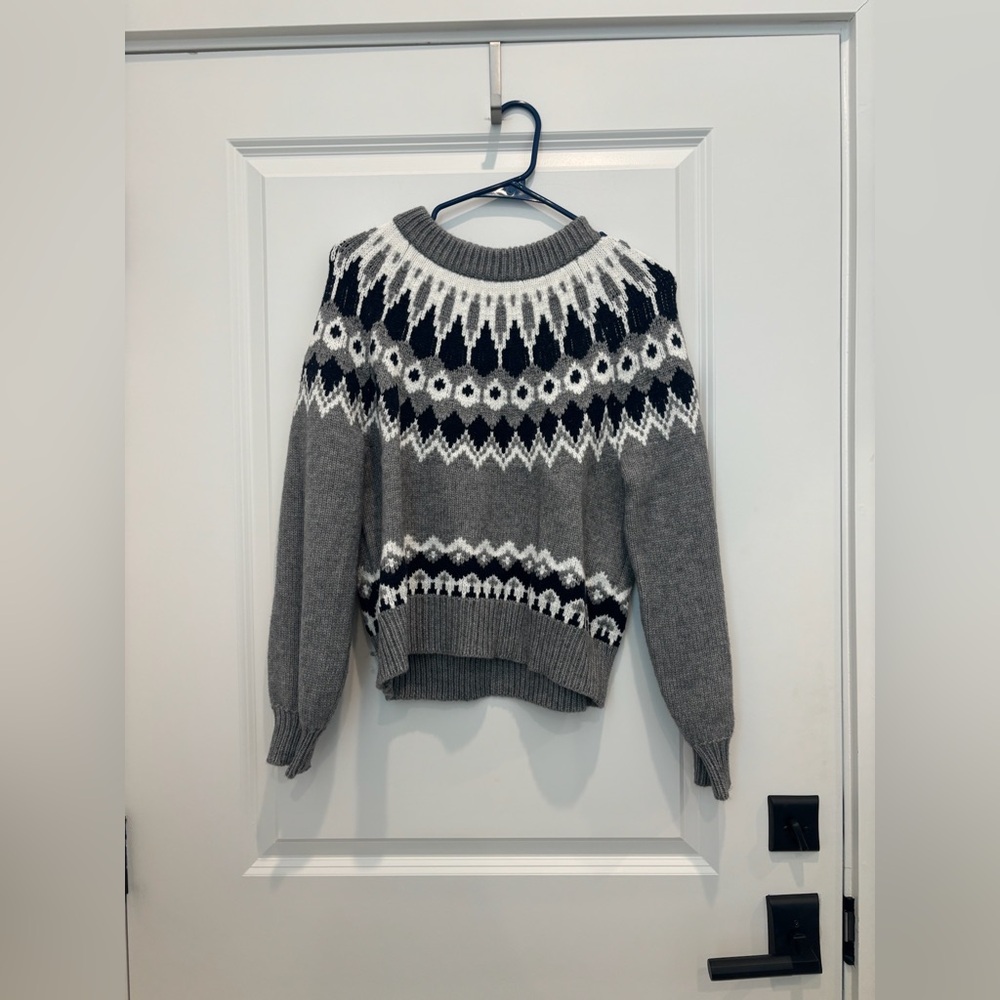 Ann Taylor Fair Isle Multicolor Sweater - Picture 2 of 4